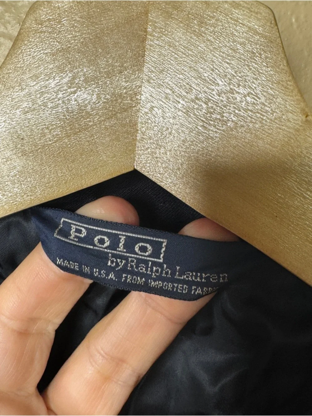 Polo Ralph Lauren Blazer Men’s Medium Navy Blue Gold Button Classic Sports Coat